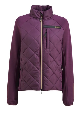 WAHLSTEN COPPER WOMENS HYBRID JACKET, BURGUNDY